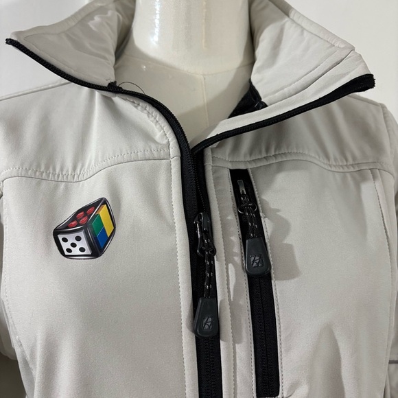 Hurricane LEGO Tan Full Zip Windbreaker Jacket Women’s S - Picture 2 of 14